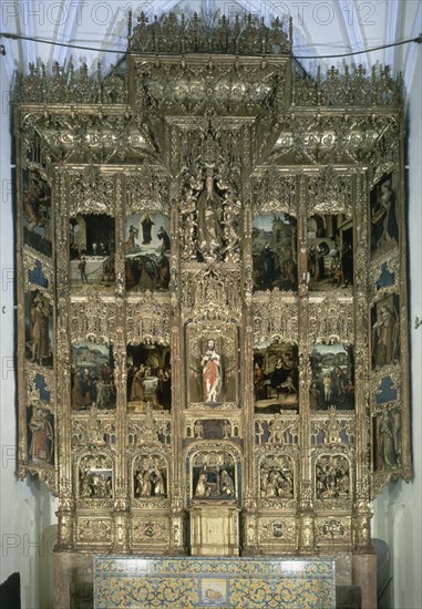 FERNANDEZ ALEJO 1475-1545
RETABLO MAYOR - S XVI - DESPUES DE LA RESTAURACION
MARCHENA, IGLESIA DE