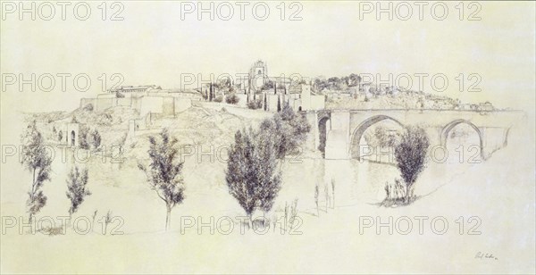QUINTERO DANIEL 1949/
TOLEDO - 2000 - DIBUJO A LAPIZ
MADRID, COLECCION DANIEL