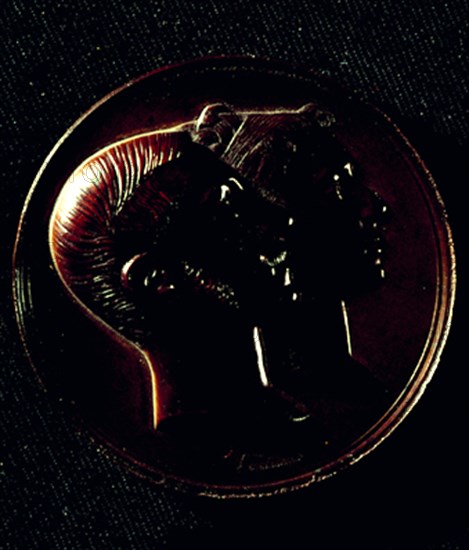 MEDALLA CONMEMORATIVA DEL MATRIMONIO DE ALFONSO XII Y MARIA DE LAS MERCEDES EL 23/1/1878
MADRID,