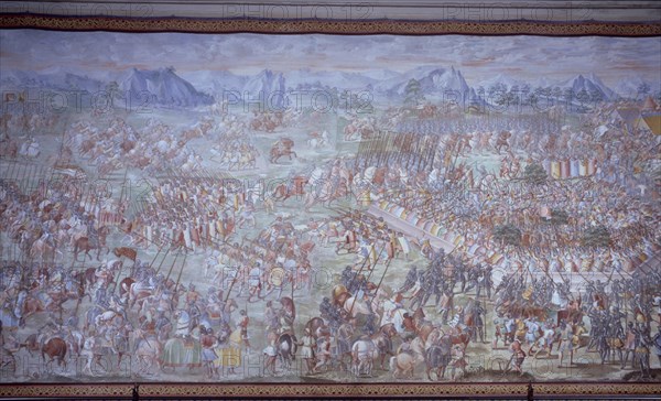 GRANELLO/TAVARON/CASTELLO/CAMBIASSO
DET- BATALLA DE HIGUERUELA (1431) - PINTURA AL FRESCO 1585 -