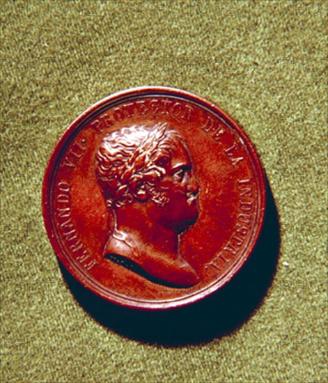 ANVERSO - MONEDA DE FERNANDO VII - Conj nº 7075
MADRID, COLECCION MARQUES DE LOZOYA
MADRID