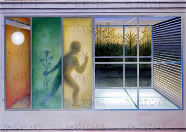 PEREZ VILLALTA GUILLERMO 1948-
(SIN TITULO) - 2000 - 100 x 141 - TEMPLE/LIENZO
MADRID, GALERIA