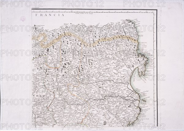 LOPEZ TOMAS 1730/1802
MAPA DE PARTE DEL PRINCIPADO DE CATALUÑA - 1776 - (PARTE CUARTA)
MADRID,