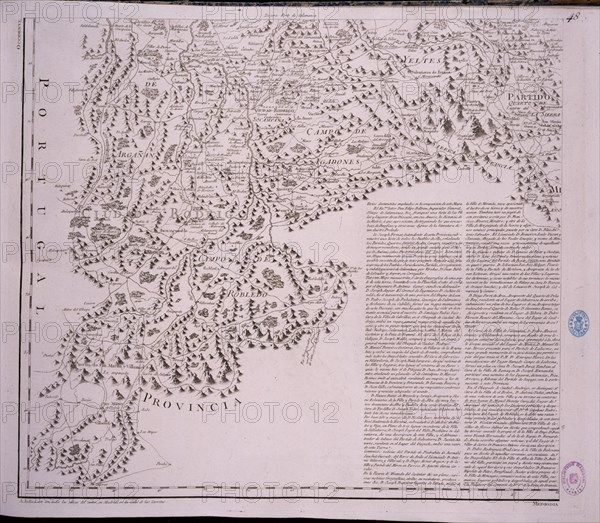 LOPEZ TOMAS 1730/1802
MAPA GEOGRAFICO DE LA PROVINCIA DE SALAMANCA - 1783 - (3ª PARTE)
MADRID,