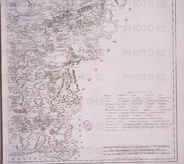 LOPEZ TOMAS 1730/1802
MAPA DE LA PROVINCIA DE SORIA - 1783 - (PARTE CUARTA)
MADRID, BIBLIOTECA