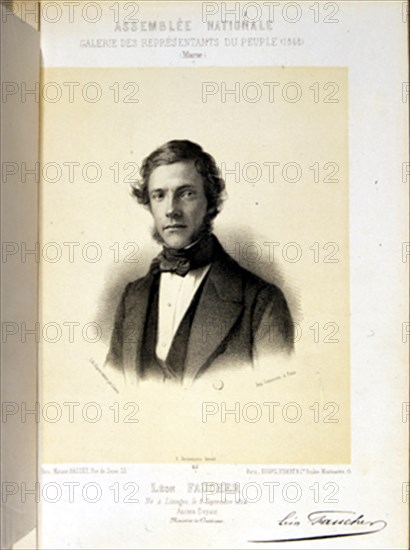 LLANTA B
LEON FAUCHER - REPRESENTANTE DE LA ASAMBLEA NACIONAL FRANCESA DE 1848 - LITOGRAFIA S