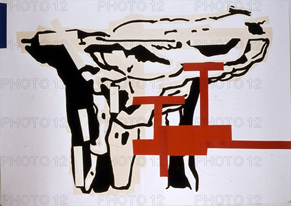 IRAZU PELLO 1963/
BLOW UP-2001-CINTA ADHESIVA Y PINTURA SOBRE PAPEL 192x127 cm
MADRID, GALERIA