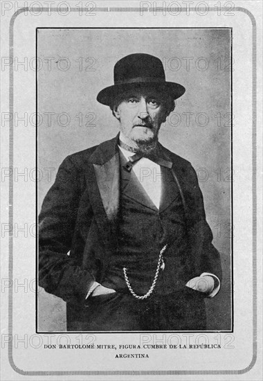 RETRATO DE DON BARTOLOME MITRE FIGURA CUMBRE DE LA REPUBLICA ARGENTINA - S XIX
MADRID, BIBLIOTECA