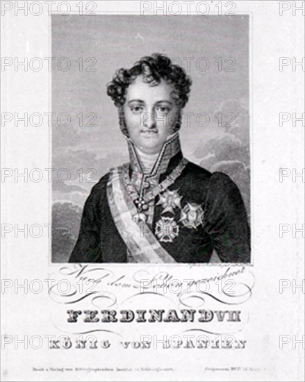 RETRATO DE FERNANDO VII - GRABADO S XIX
MADRID, MUSEO ROMANTICO
MADRID
