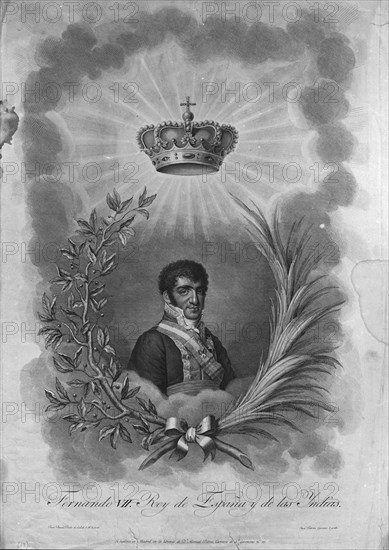 RETRATO DE FERNANDO VII REY DE ESPAÑA Y DE LAS INDIAS - GRABADO S XIX
MADRID, MUSEO