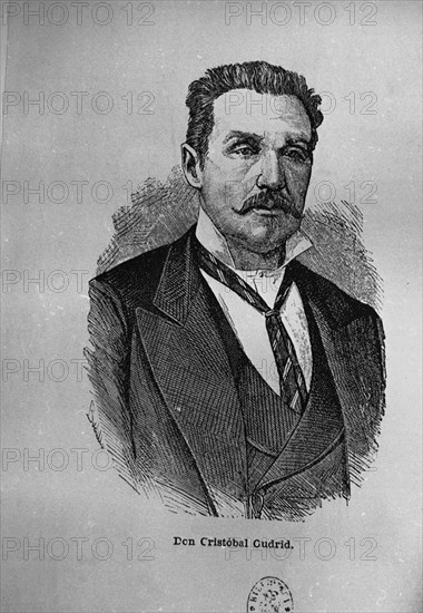 RETRATO DE DON CRISTOBAL OUDRID - 1825/1877 - COMPOSITOR DE ZARZUELAS
MADRID, BIBLIOTECA