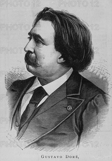 RETRATO DE GUSTAVO DORE - 1832/1883 - DIBUJANTE Y GRABADOR FRANCES
MADRID, BIBLIOTECA NACIONAL