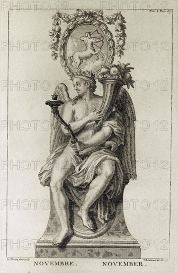 GRABADO DE LA ALEGORIA DEL MES DE NOVIEMBRE
MADRID, BIBLIOTECA NACIONAL
MADRID

This image is