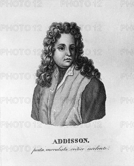 RETARTO DE JOSEPH ADDISON (1672/1719)- ENSAYISTA POETA Y POLITICO INGLES
MADRID, BIBLIOTECA