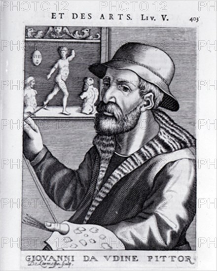 GIOVANNI DA UDINE (1487/1561) - PINTOR ITALIANO CONSIDERADO EL INVENTOR DE LA DECORACION DE