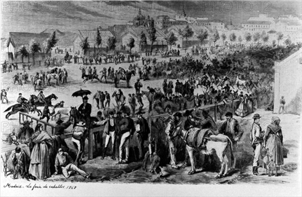 LA FERIA DE CABALLOS EN MADRID - 1868
MADRID, COLECCION PARTICULAR
MADRID

This image is not
