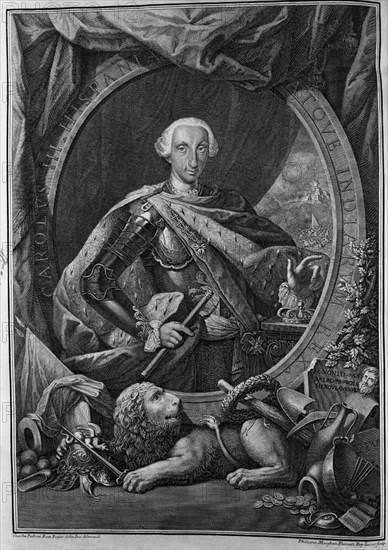 MORGHEN PHILLIPUS
CARLOS III REY DE ESPAÑA-1716/1788- GRABADO S XVIII
MADRID, COLECCION