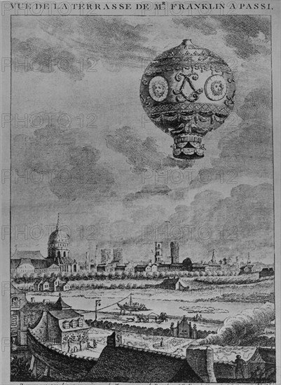 MONTGOLFIER JOSE Y ETIENNE 1740/1810-174
GLOBO AEROSTATICO INVENTADO POR LOS HERMANOS MONTGOLFIER