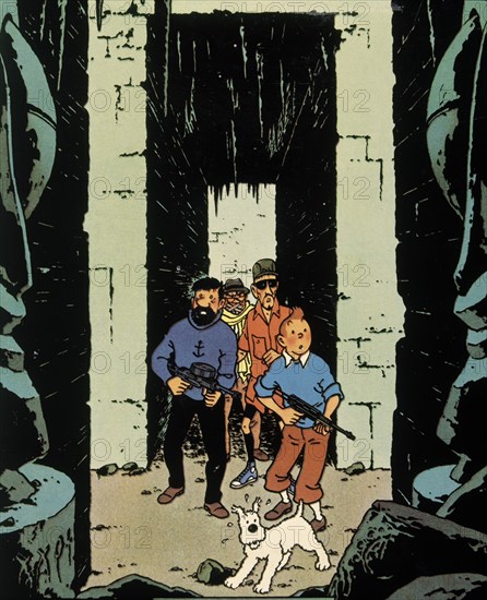 HERGE 1907/83
VIÑETA DE UN COMIC DE TINTIN
MADRID, COLECCION PARTICULAR
MADRID