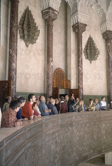 INTERIOR- CORREDOR PARA BAJAR A LA SALA DE LOS BAÑOS
CASABLANCA, MEZQUITA DE HASSAN