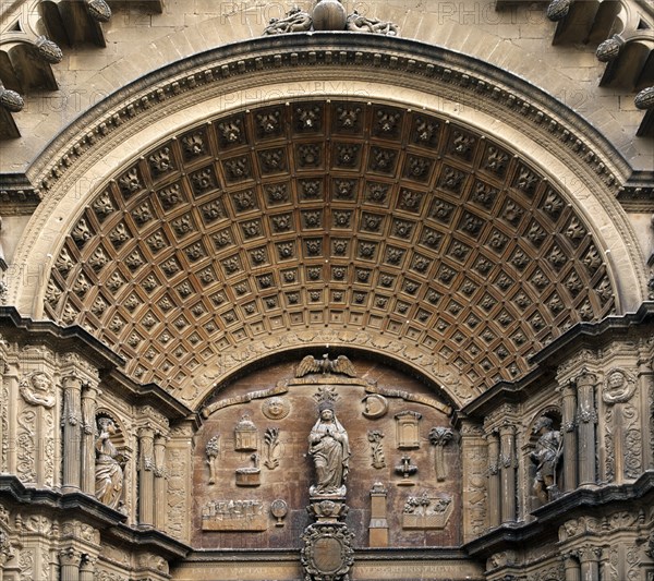VERGER MIGUEL
DETALLE DE LA PORTADA PRINCIPAL ESCULPIDA ENTRE 1594 Y 1601
PALMA,