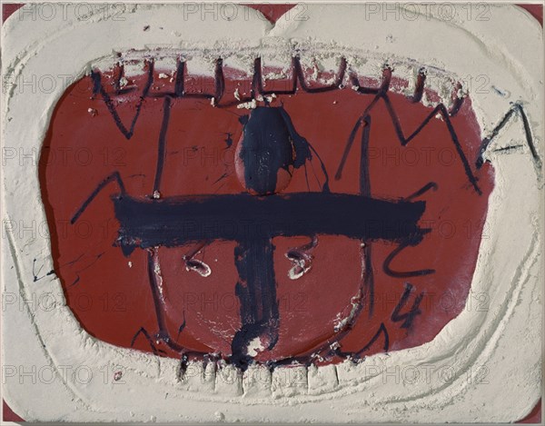TAPIES ANTONI 1923-
CREU SOBRE ROIG - 1998 - 114x146 CMS- MIXTA/MADERA
MADRID, GALERIA SOLEDAD