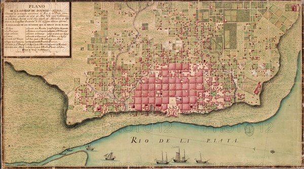 MAPA DE LA CIUDAD DE BUENOS AIRES - S XVIII
MADRID, ARCHIVO HISTORICO MILITAR
MADRID