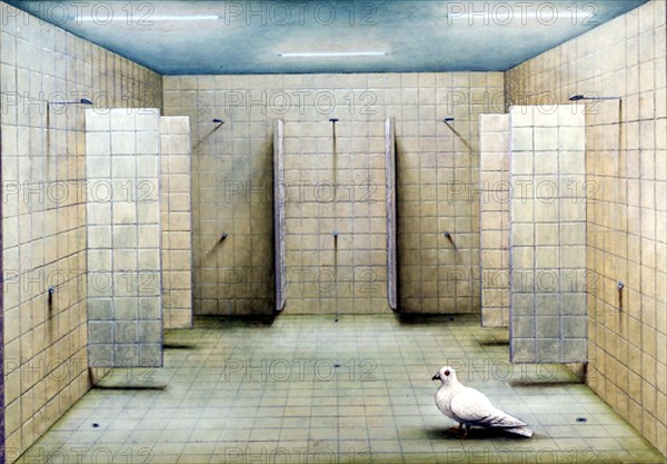 PEREZ VILLALTA GUILLERMO 1948-
BAÑOS EN PENTECOSTES-2001-     71x100cm
MADRID, GALERIA SOLEDAD