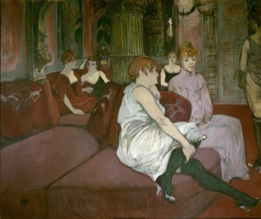 Toulouse-Lautrec, Salon in the Rue des Moulins