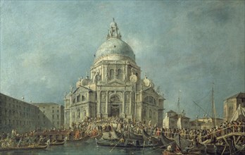 GUARDI FRANCESCO 1712/93
EL DUX LLEGA A SANTA MARIA DE LA SALUD EN VENECIA PARA CONMEMORAR EL FIN