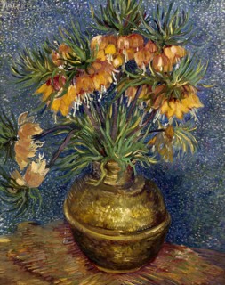 Van Gogh, Fritillaires couronne impériale dans un vase de cuivre