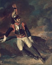GERICAULT THEODORE 1791/1824
LANCERO HERIDO SENTADO SOBRE UN MONTICULO - S XIX - ROMANTICISMO