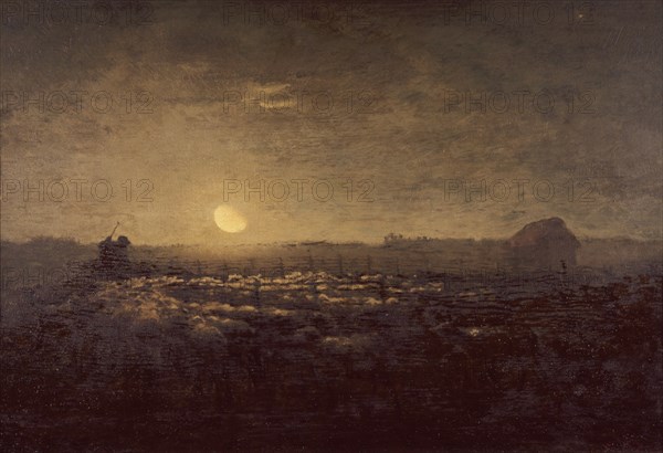 MILLET JEAN FRANCOIS 1814/75
REDIL CON OVEJAS EN EL CLARO DE LUNA - S XIX
PARIS, MUSEO