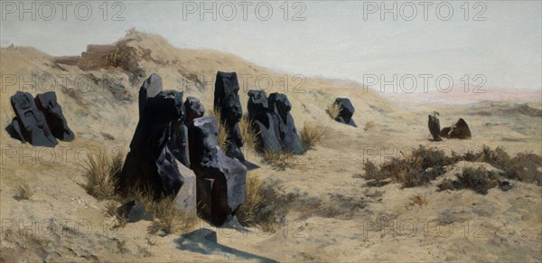 HUBER CARL RUDOLF 1839/96
TEMPLO DE MUT EN KARNAK - S XIX
VIENA, KUNSTHISTORISCHES