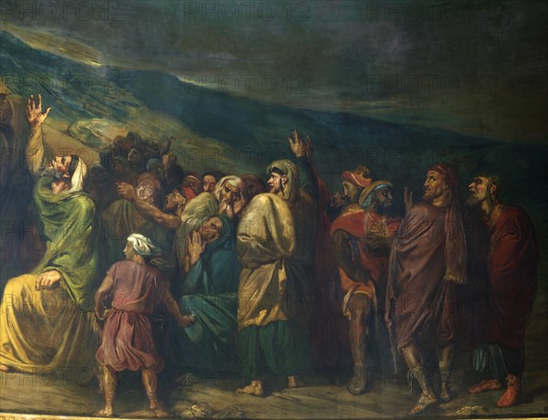 CHASSERIAU THEODORE 1809/56
ABSIDE - DESCENDIMIENTO DE CRISTO - 1852-1855 - FRESCO -
