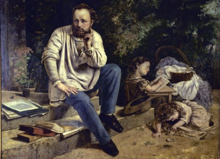 Courbet, Proudhon et ses enfants