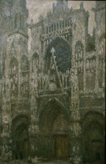 Monet, Rouen Cathedral, West Portal, Grey Weather