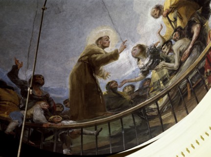 Goya, Le Miracle de Saint Antoine de Padoue (détail)