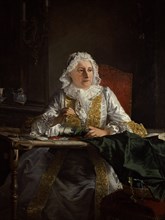 AVED JACQUES ANDRE JOSEPH 1702/66
RETRATO DE MADAME CROZAT MARQUESA DE CHATEL - S XVIII
PARIS,