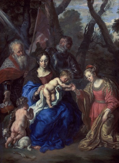 SANDRART JOACHIM VON 1609/88
DESPOSORIOS MISTICOS DE SANTA CATALINA - 1647 - 74x57 - O/T - BARROCO