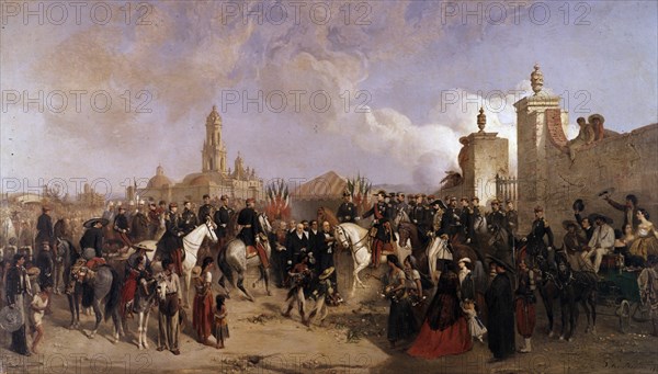 BEAUCE JEAN ADOLPHE 1818/75
ENTRADA DEL CUERPO EXPEDICIONARIO EN MEXICO - 1863 - O/L
VERSALLES,