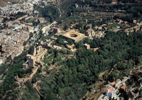 Aerial view of Granada, Spain