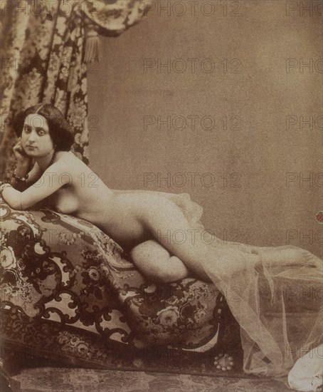 RETRATO DE MUJER - FOTOGRAFIA REALIZADA EN 1853 - ORIGINAL EN LA BIBLIOTECA NACIONAL DE