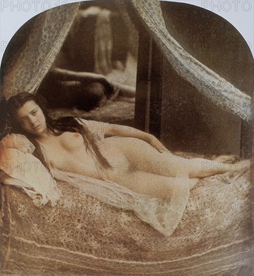 RETRATO DE MUJER - FOTOGRAFIA REALIZADA EN 1854 - ORIGINAL EN LA COLECCION NAZARIEFF -