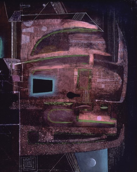 TAPIES ANTONI 1923-
DISECCION NOCTURNA-  1953-   Oleo sobre lienzo
MADRID, COLECCION