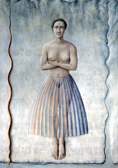 PEREZ VILLALTA GUILLERMO 1948-
MUJER - 1992 - 180x127- TEMPLE/VINILICO/LIENZO -