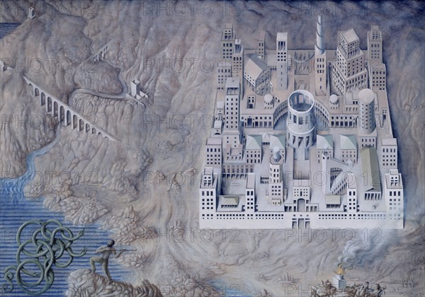 PEREZ VILLALTA GUILLERMO 1948-
LAS NUEVAS UTOPIAS O LA CIUDAD IDEAL - 1992 - 200x282 -