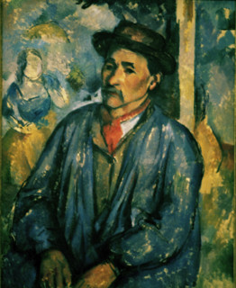 Cézanne, Paysan en blouse bleue