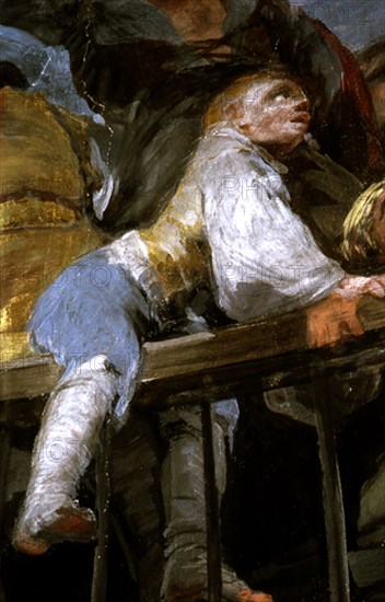 DET-CUPULA-MILAGRO DE S ANTONIO DE PADUA-MUCHACHO ASOMADO A LA BARANDILLA-FRESCO 1798
MADRID,