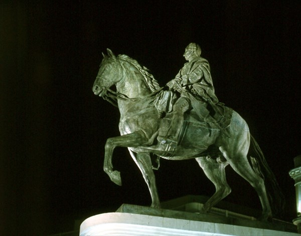 MENA JUAN PASCUAL DE 1707/1784
ESTATUA ECUESTRE DE CARLOS III - S XVIII - INSTALADA EN